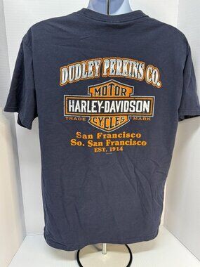 Harley-Davidson Dudley Perkins Co. San Francisco 2010 T-Shirt Black Medium